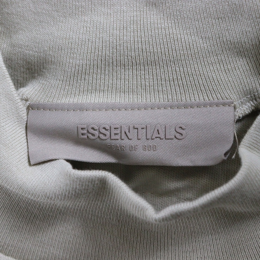 FEAR OF GOD ESSENTIALS(フィアオブゴッド エッセンシャルズ) L/S T-SHIRT フェルトロゴ 長袖Tシャツ ロンT ベージュ