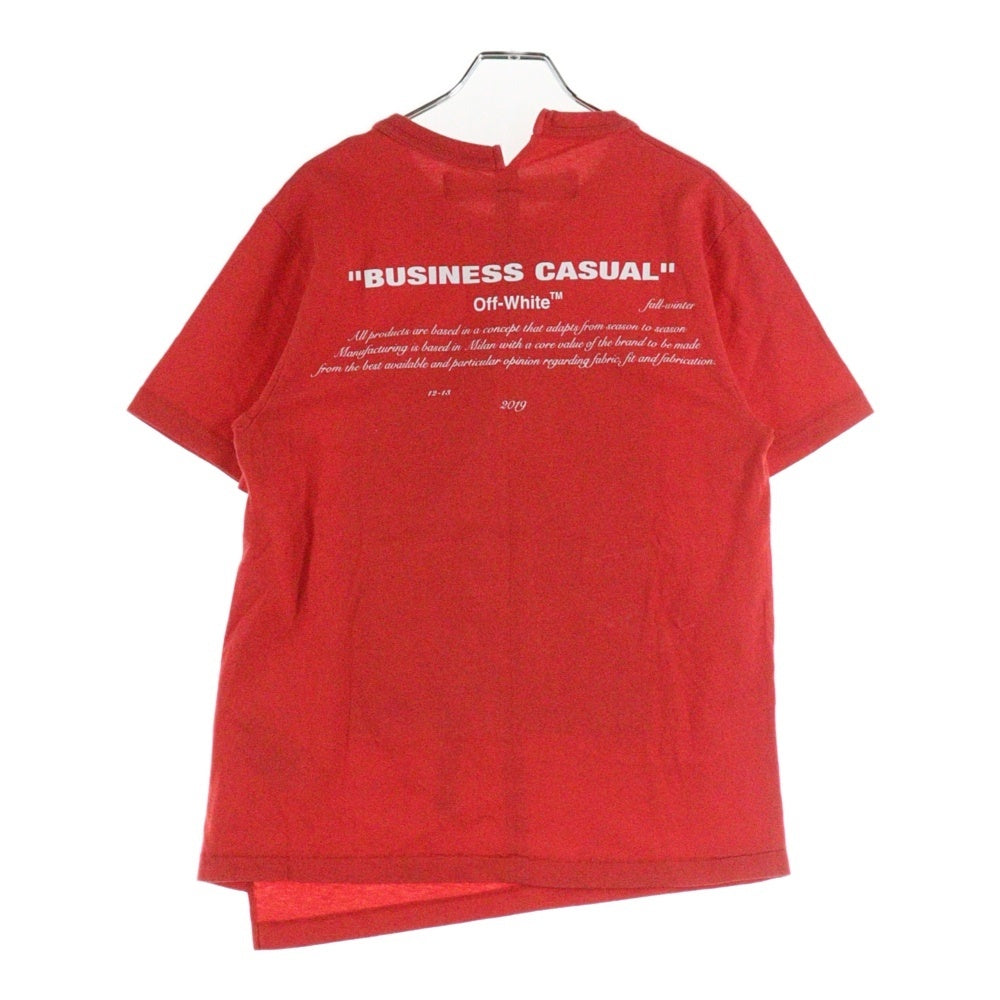 OFF-WHITE(オフホワイト) 18AW Bernini Over T-Shirt ベルニーニ 半袖Tシャツ レッド OMAA032F18185011