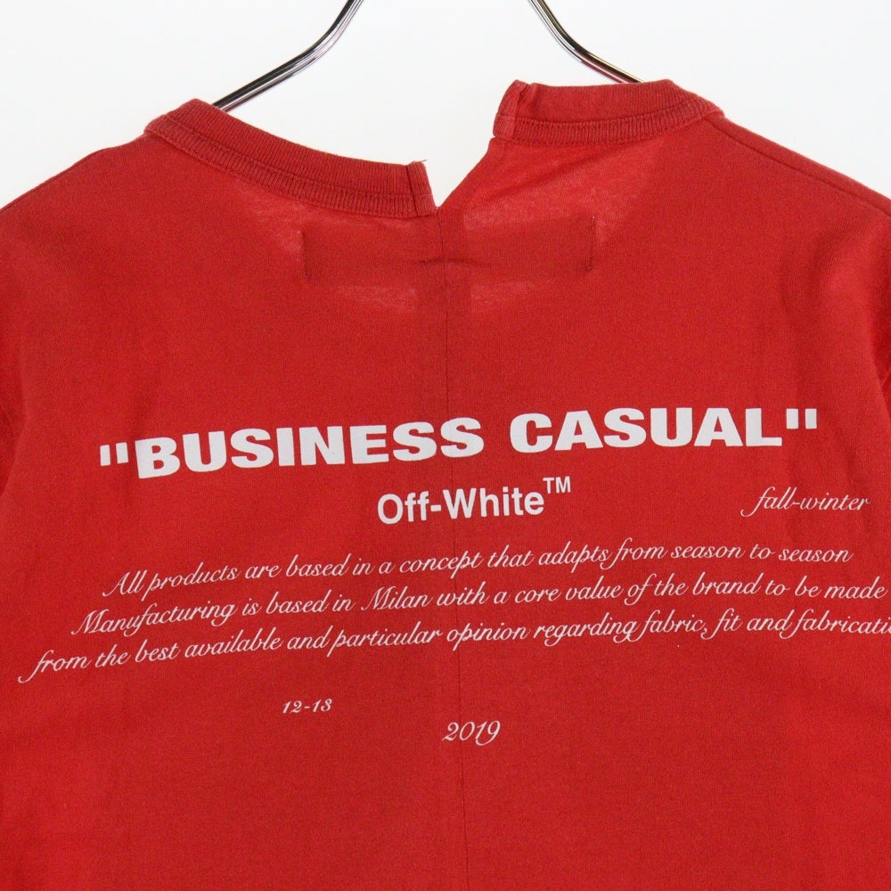OFF-WHITE(オフホワイト) 18AW Bernini Over T-Shirt ベルニーニ 半袖Tシャツ レッド OMAA032F18185011