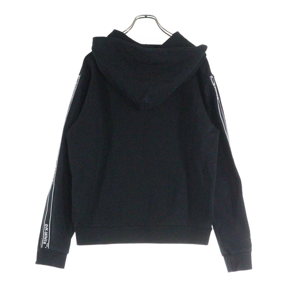 OFF-WHITE(オフホワイト) 18AW Side Band Zip Hoodie ジップアップスウェットパーカー フーディー ブラック OMBB033E18A20001
