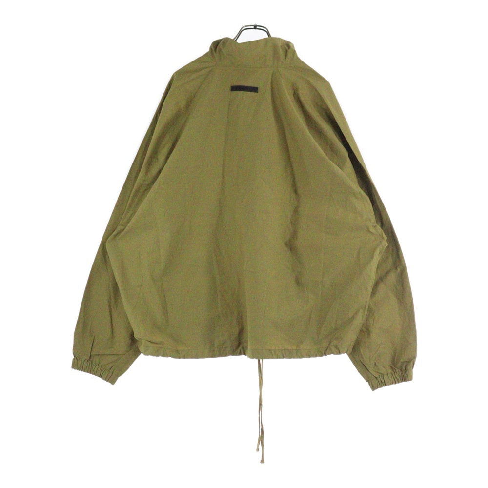 FEAR OF GOD ESSENTIALS(フィアオブゴッド エッセンシャルズ) HALF ZIP NYLON JACKET リフレクターロゴ ハーフジップナイロンジャケット ベージュ