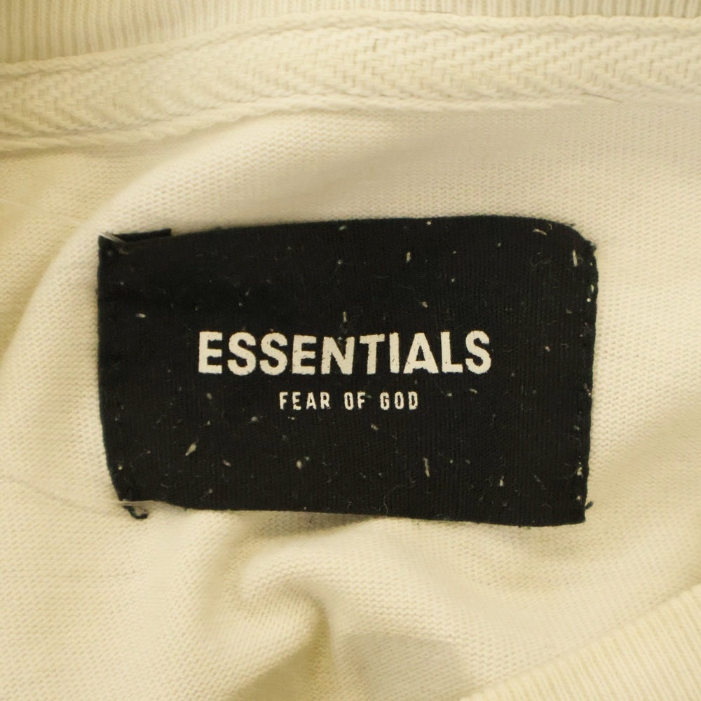 FEAR OF GOD ESSENTIALS(フィアオブゴッド エッセンシャルズ) L/S T-SHIRT バックロゴ 長袖Tシャツ ロンT ベージュ