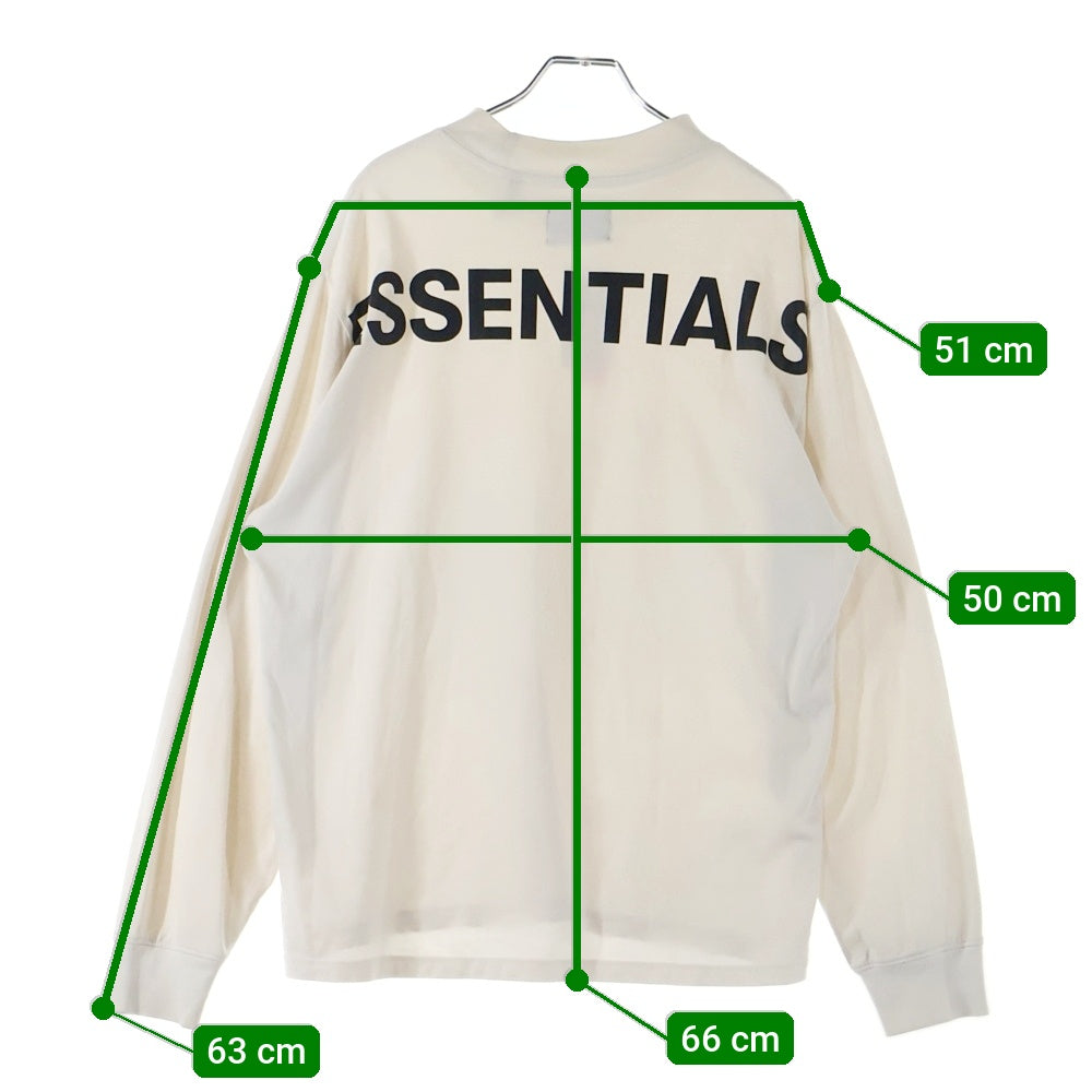 FEAR OF GOD ESSENTIALS(フィアオブゴッド エッセンシャルズ) L/S T-SHIRT バックロゴ 長袖Tシャツ ロンT ベージュ