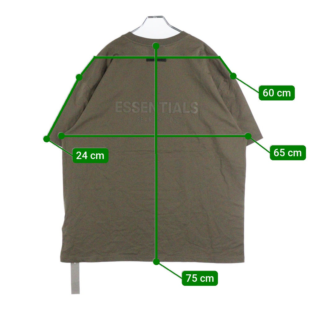 FEAR OF GOD ESSENTIALS(フィアオブゴッド エッセンシャルズ) S/S T-SHIRT バックラバーロゴ半袖Tシャツ ブラウン