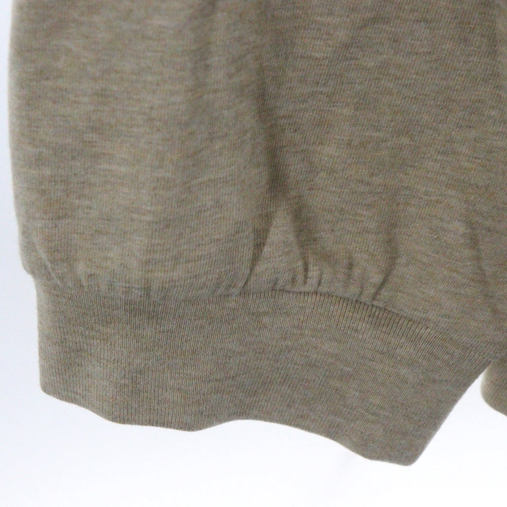 FEAR OF GOD ESSENTIALS(フィアオブゴッド エッセンシャルズ) L/S T-SHIRT ラバーロゴ オーバーサイズ長袖Tシャツ ロンT ベージュ