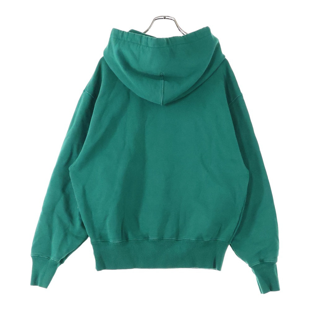AMI Alexandre Mattiussi(アミアレクサンドルマテュッシ) Hoodie ハートロゴ刺繍 プルオーバースウェットパーカー フーディー グリーン A21HJ058.747