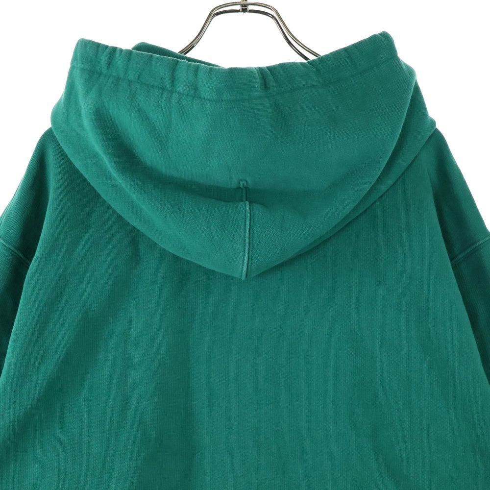 AMI Alexandre Mattiussi(アミアレクサンドルマテュッシ) Hoodie ハートロゴ刺繍 プルオーバースウェットパーカー フーディー グリーン A21HJ058.747