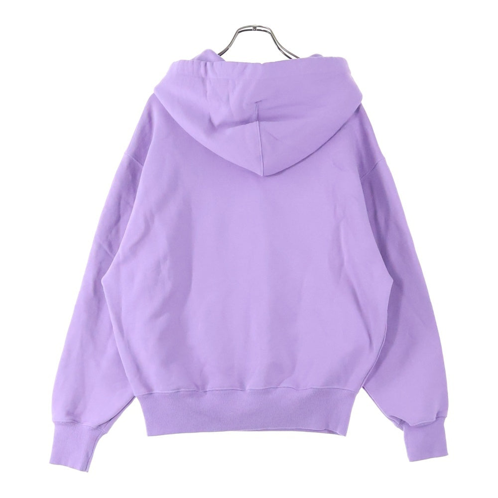 AMI Alexandre Mattiussi(アミアレクサンドルマテュッシ) Hoodie ハートロゴ刺繍 プルオーバースウェットパーカー フーディー パープル E21HJ058.747
