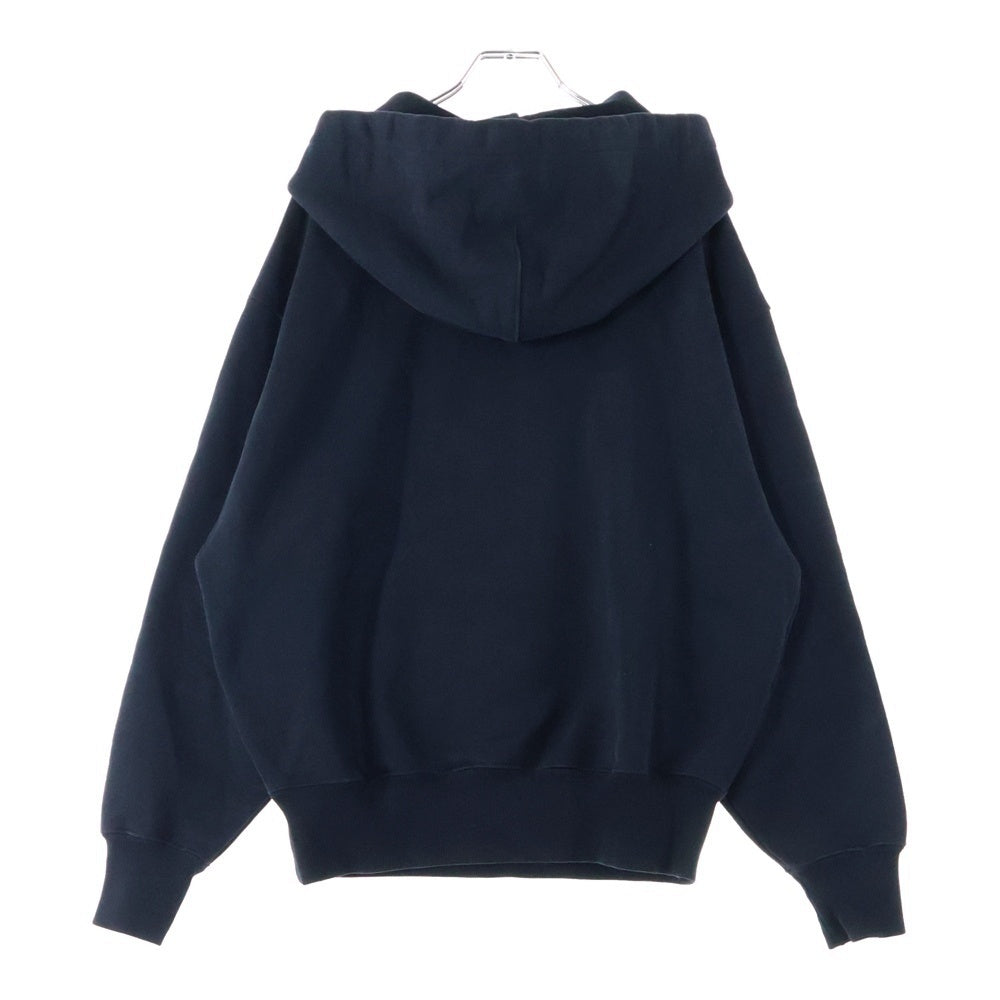 AMI Alexandre Mattiussi(アミアレクサンドルマテュッシ) Hoodie ハートロゴ刺繍 プルオーバースウェットパーカー フーディー ブラック E21HJ058.747