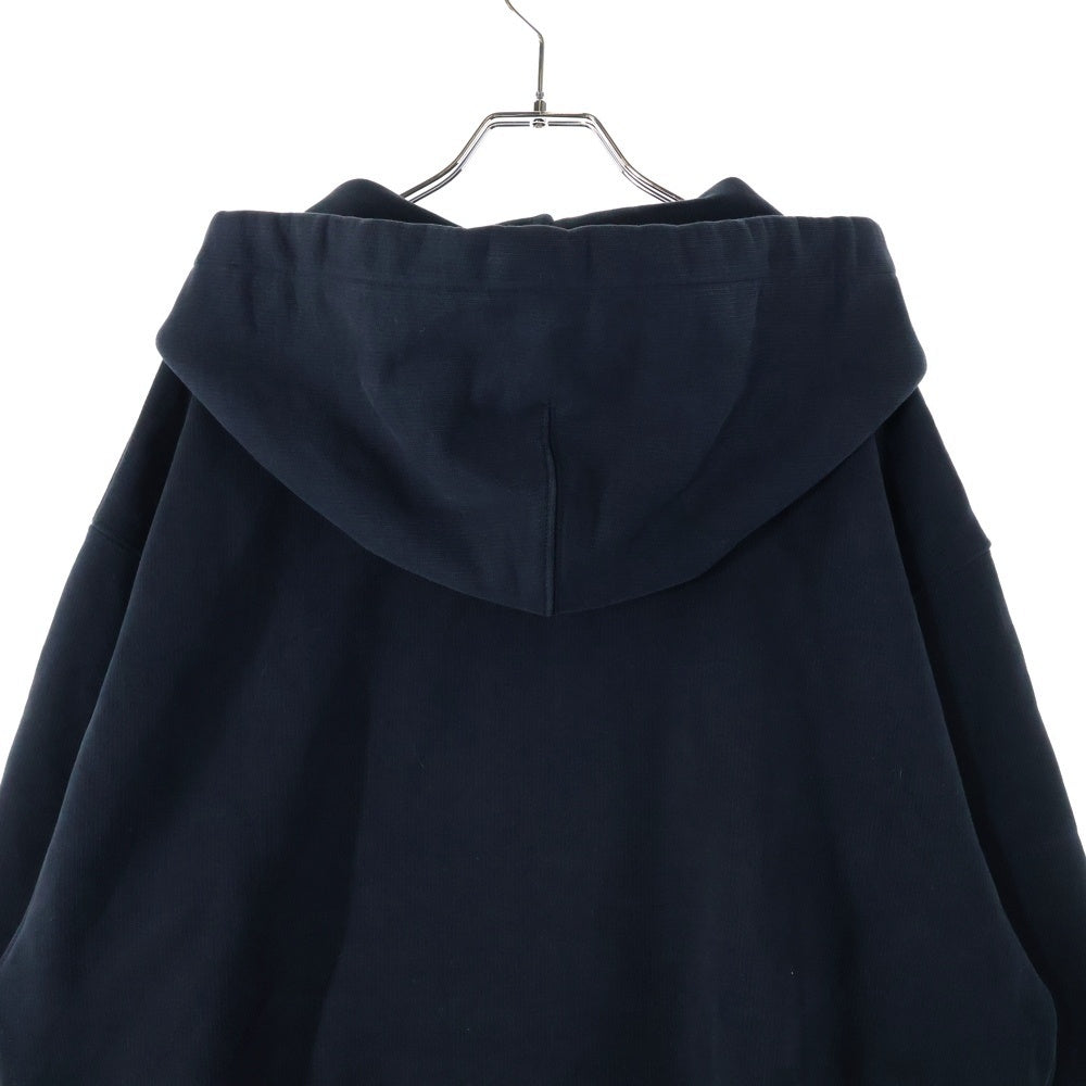 AMI Alexandre Mattiussi(アミアレクサンドルマテュッシ) Hoodie ハートロゴ刺繍 プルオーバースウェットパーカー フーディー ブラック E21HJ058.747