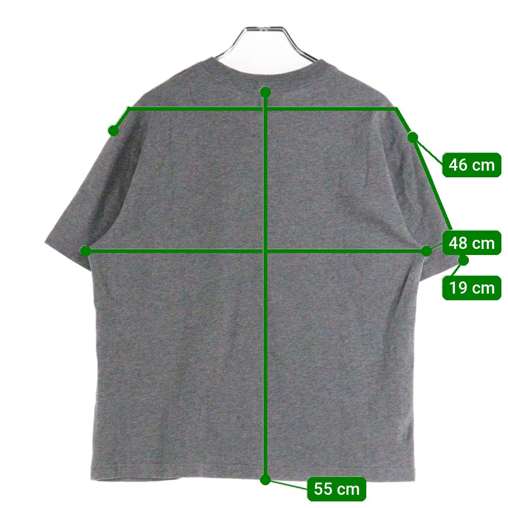 AMI Alexandre Mattiussi(アミアレクサンドルマテュッシ) AMI DE COEUR T-Shirt ハートロゴ刺繍 半袖Tシャツ グレー UTS004.726