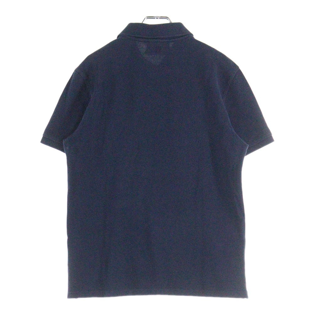 AMI Alexandre Mattiussi(アミアレクサンドルマテュッシ) Polo Shirt ハートロゴ刺繍 半袖ポロシャツ ネイビー E22HPL001.760