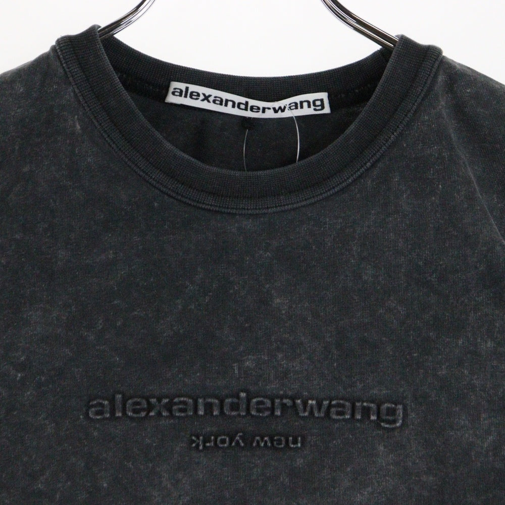 アレキサンダーワン Tシャツ ロゴシャツ アレキサンダーワン】ロゴ 半袖Tシャツ コットン ブラック 楽天