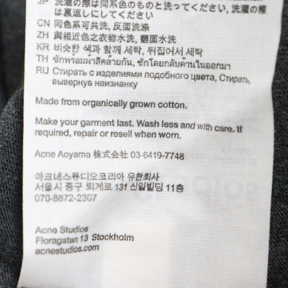 Acne Studios(アクネ ストゥディオズ) L/S T-Shirt ウォッシュド加工 長袖Tシャツ ロンT グレー CL0220-