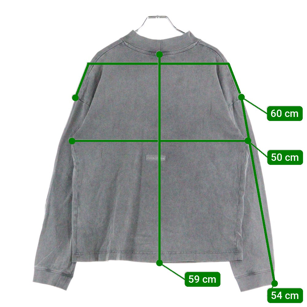 Acne Studios(アクネ ストゥディオズ) L/S T-Shirt ウォッシュド加工 長袖Tシャツ ロンT グレー CL0220-