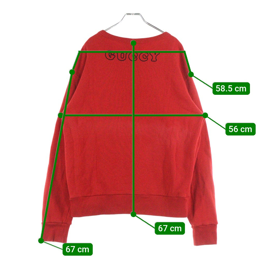 GUCCI(グッチ) Sweatshirt 井出ちかえ クルーネックスウェットトレーナー レッド 475532 X3P45