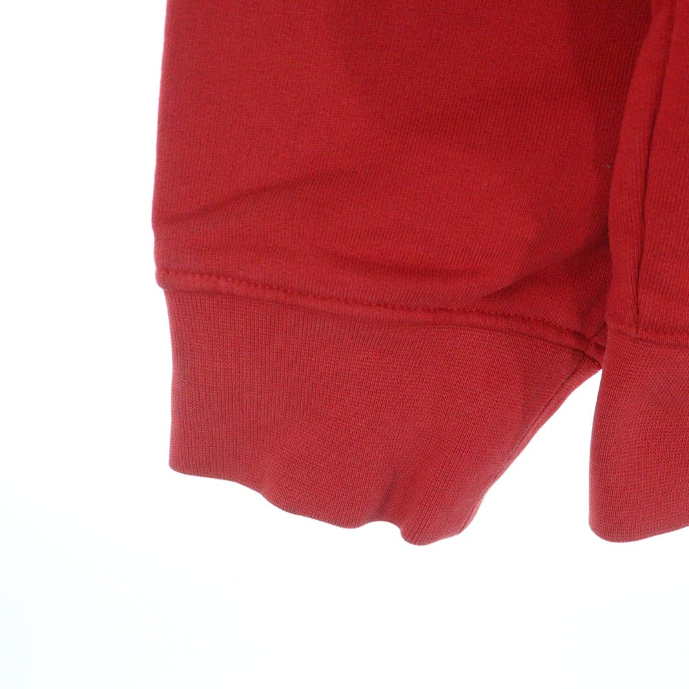 SUPREME(シュプリーム) 19AW Lacoste Logo Panel Hooded Sweatshirt ラコステ プルオーバースウェットパーカー フーディー レッド
