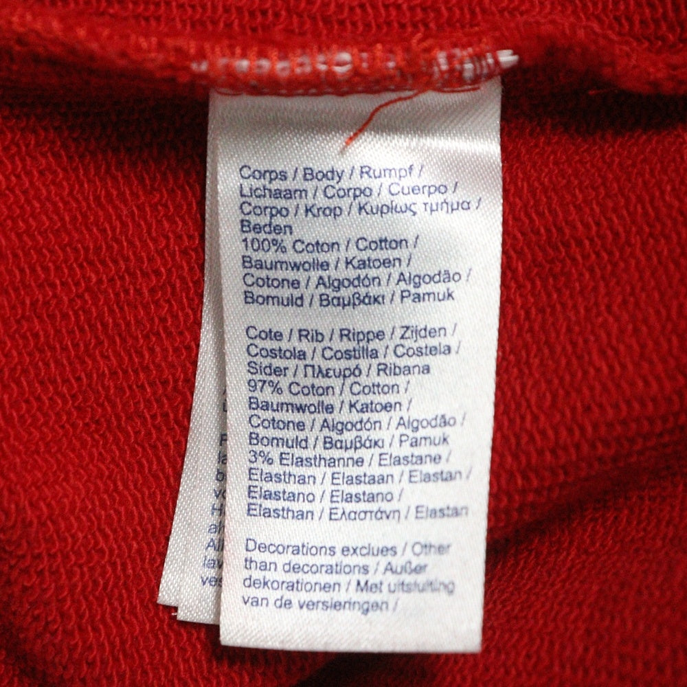 SUPREME(シュプリーム) 19AW Lacoste Logo Panel Hooded Sweatshirt ラコステ プルオーバースウェットパーカー フーディー レッド