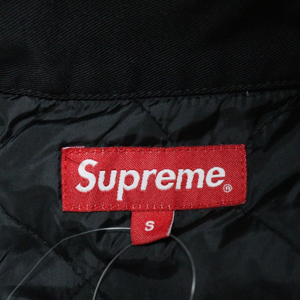 SUPREME(シュプリーム) 19AW Cop Car Embroidered Work Jacket コップカー 裏地キルティング ワークジャケット ブラック