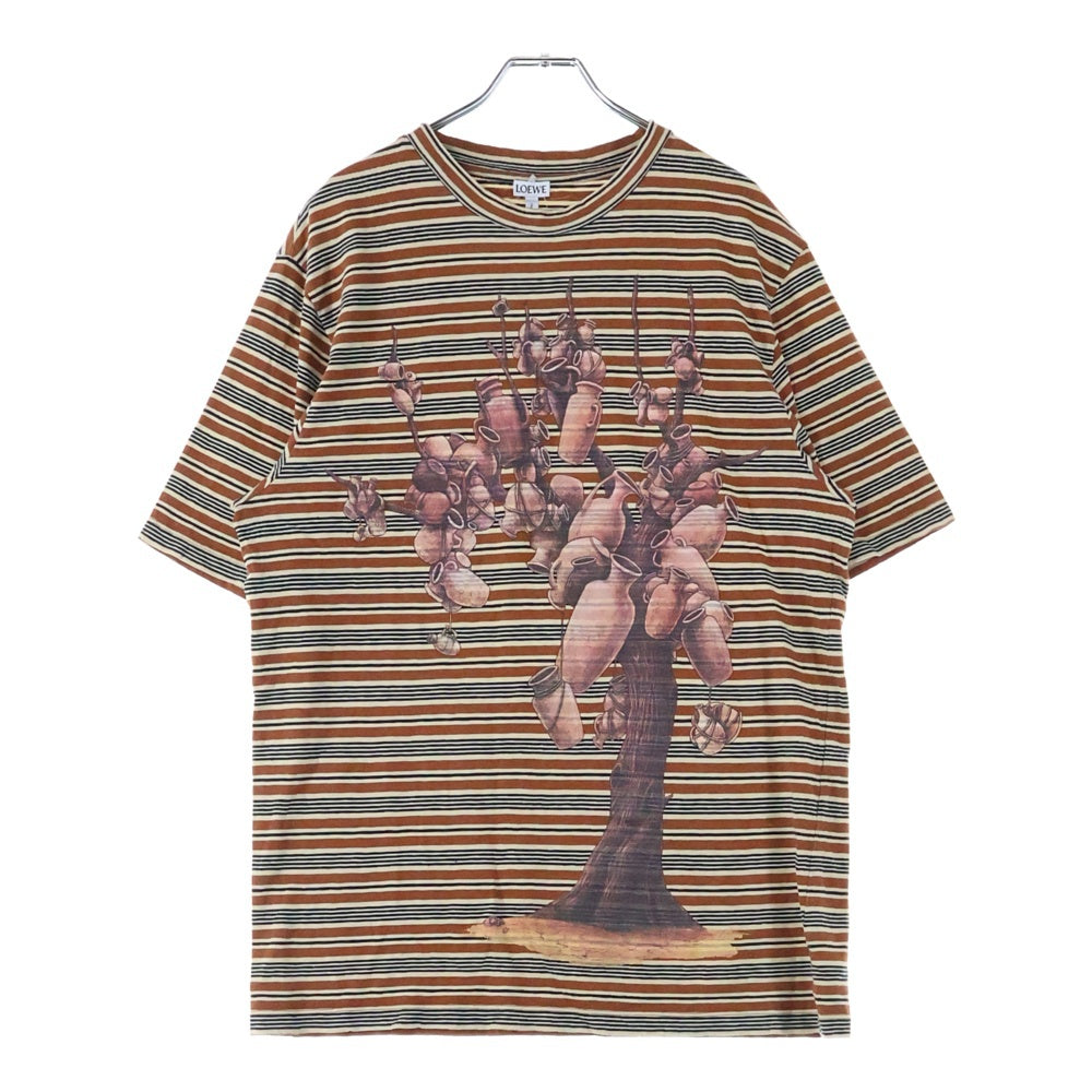 LOEWE(ロエベ) Border T-Shirt ボーダー半袖Tシャツ オレンジ H6289290CR
