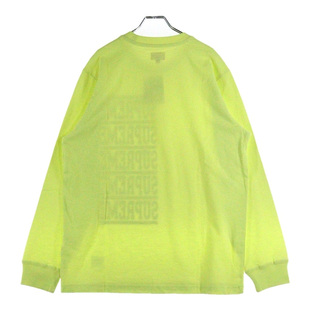 SUPREME(シュプリーム) 18SS Stacked L/S Top スタック 長袖Tシャツ ロンT イエロー