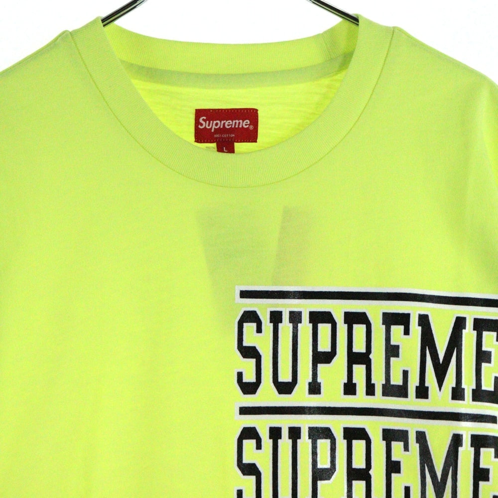 SUPREME(シュプリーム) 18SS Stacked L/S Top スタック 長袖Tシャツ ロンT イエロー