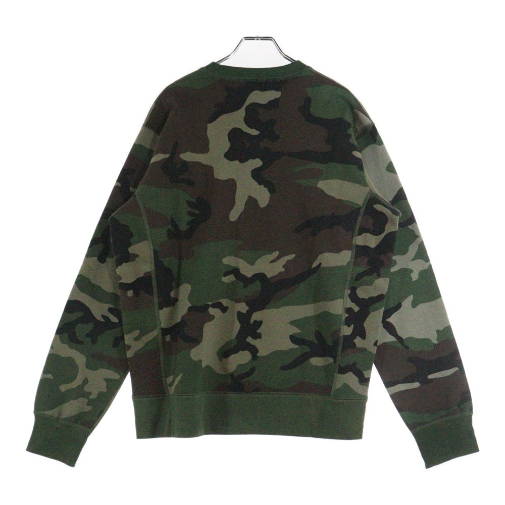 SUPREME(シュプリーム) 15AW Box Logo Crewneck カモフラージュ 迷彩 ボックスロゴ クルーネックスウェットトレーナー カーキ