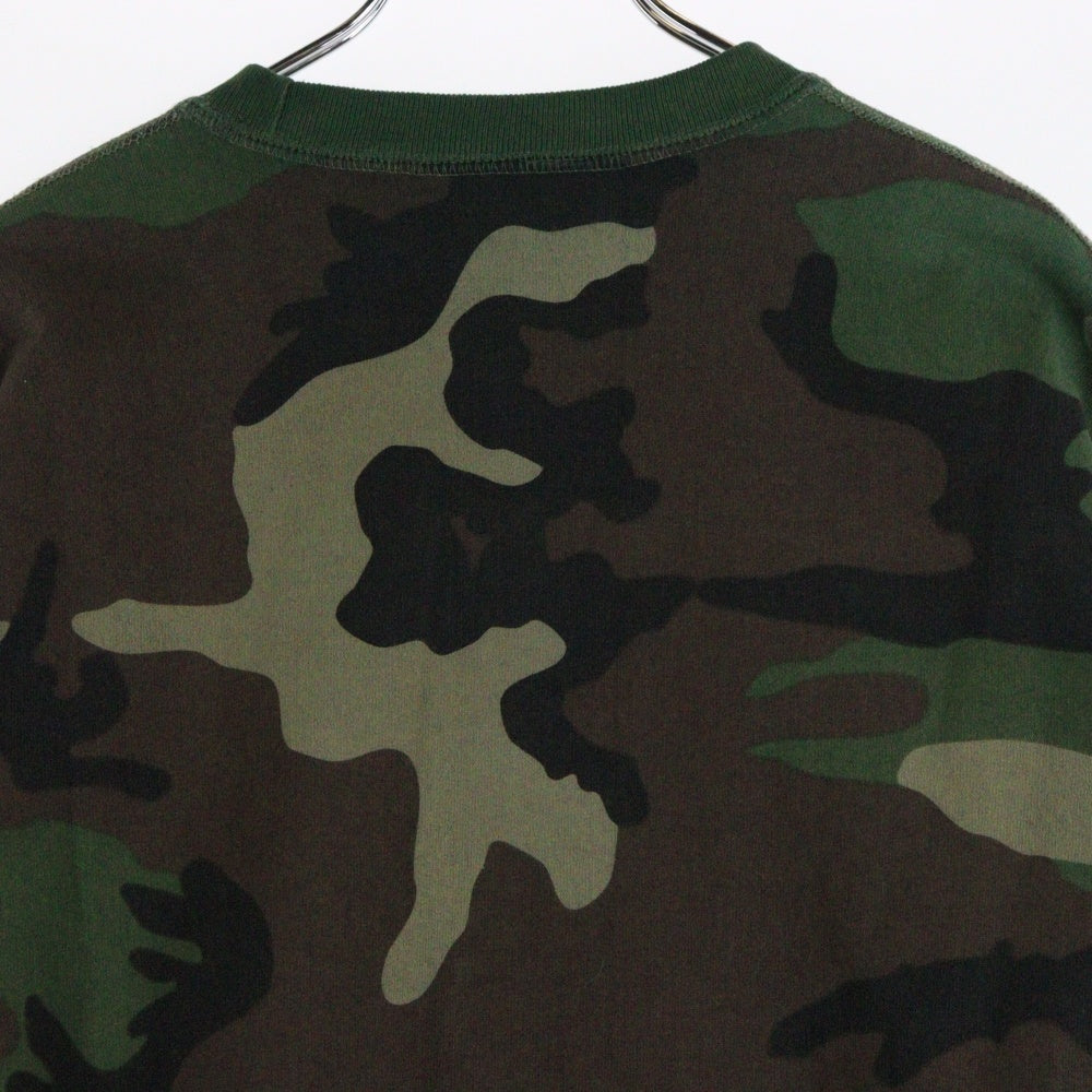SUPREME(シュプリーム) 15AW Box Logo Crewneck カモフラージュ 迷彩 ボックスロゴ クルーネックスウェットトレーナー カーキ