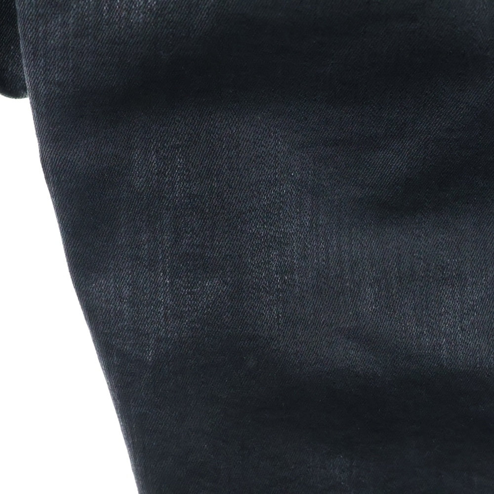 DRKSHDW(ダークシャドウ) 18SS Coating Leather Pants レザーコーティング サルエルパンツ ブラック DU18S3373-SBWER3