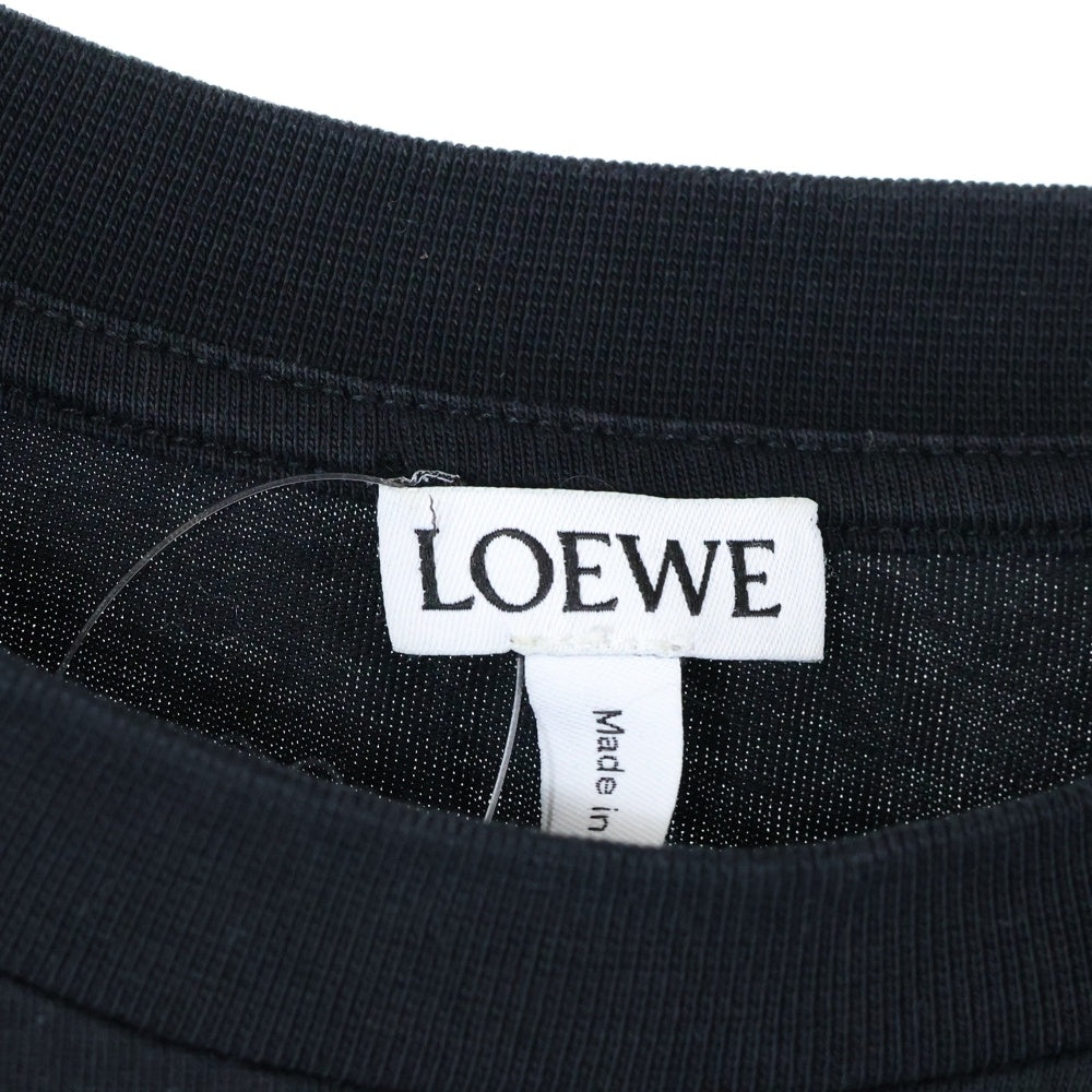 LOEWE(ロエベ) Sunrise T-Shirt アナグラムロゴ刺繍 半袖Tシャツ ブラック H6269610CR