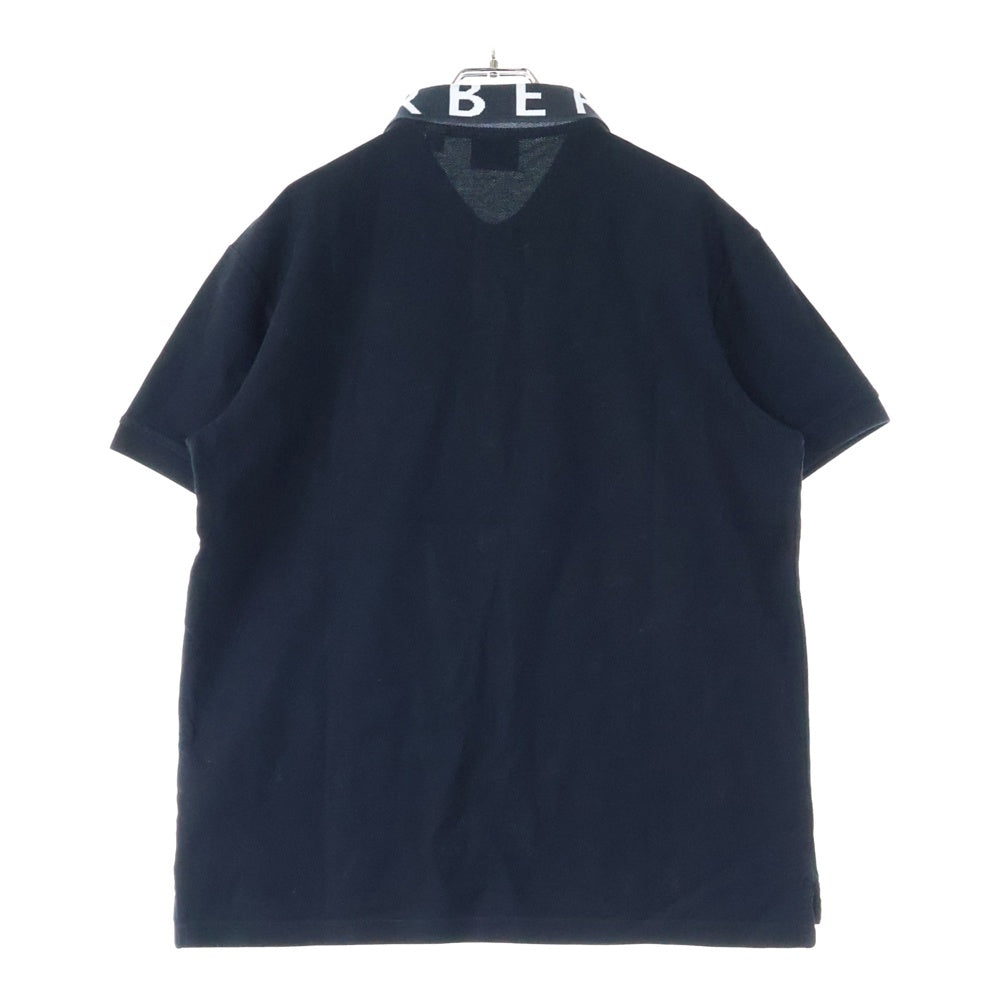 BURBERRY(バーバリー) Logo Collar Polo Shirt 半袖ポロシャツ ブラック 8013499
