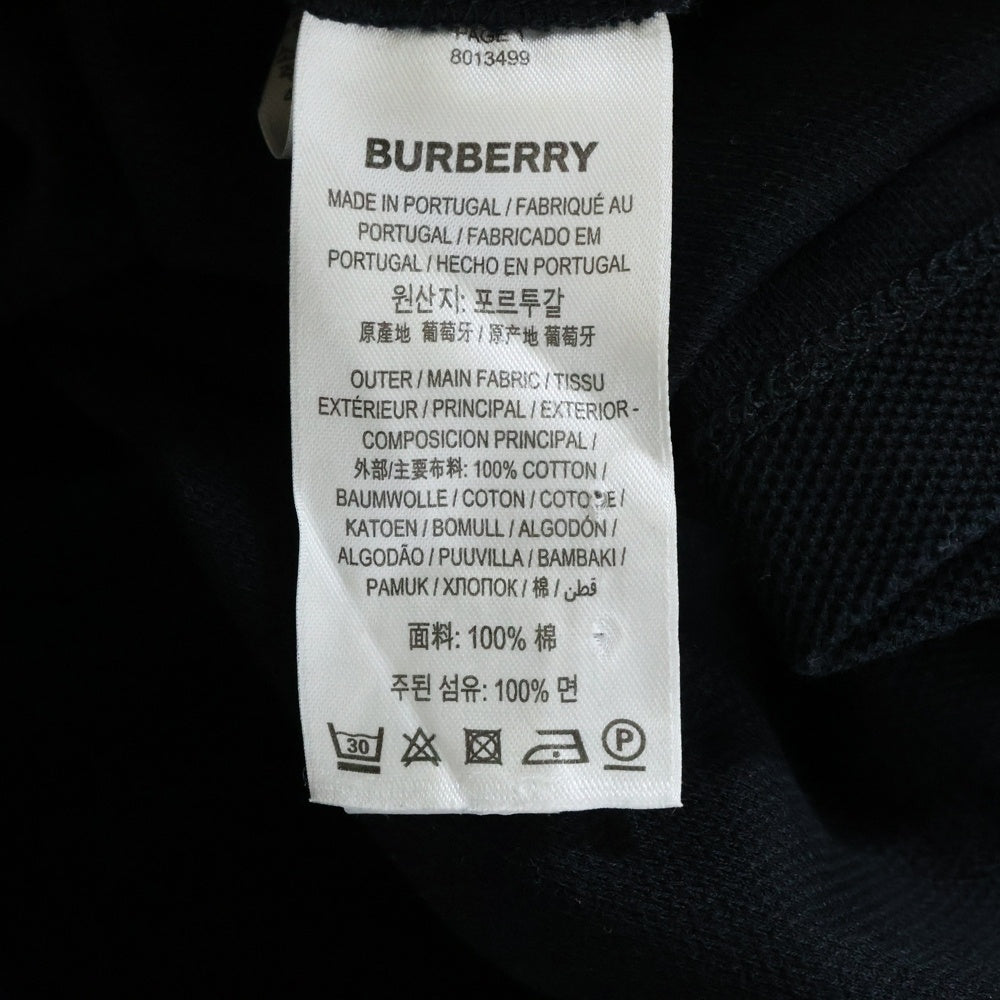BURBERRY(バーバリー) Logo Collar Polo Shirt 半袖ポロシャツ ブラック 8013499
