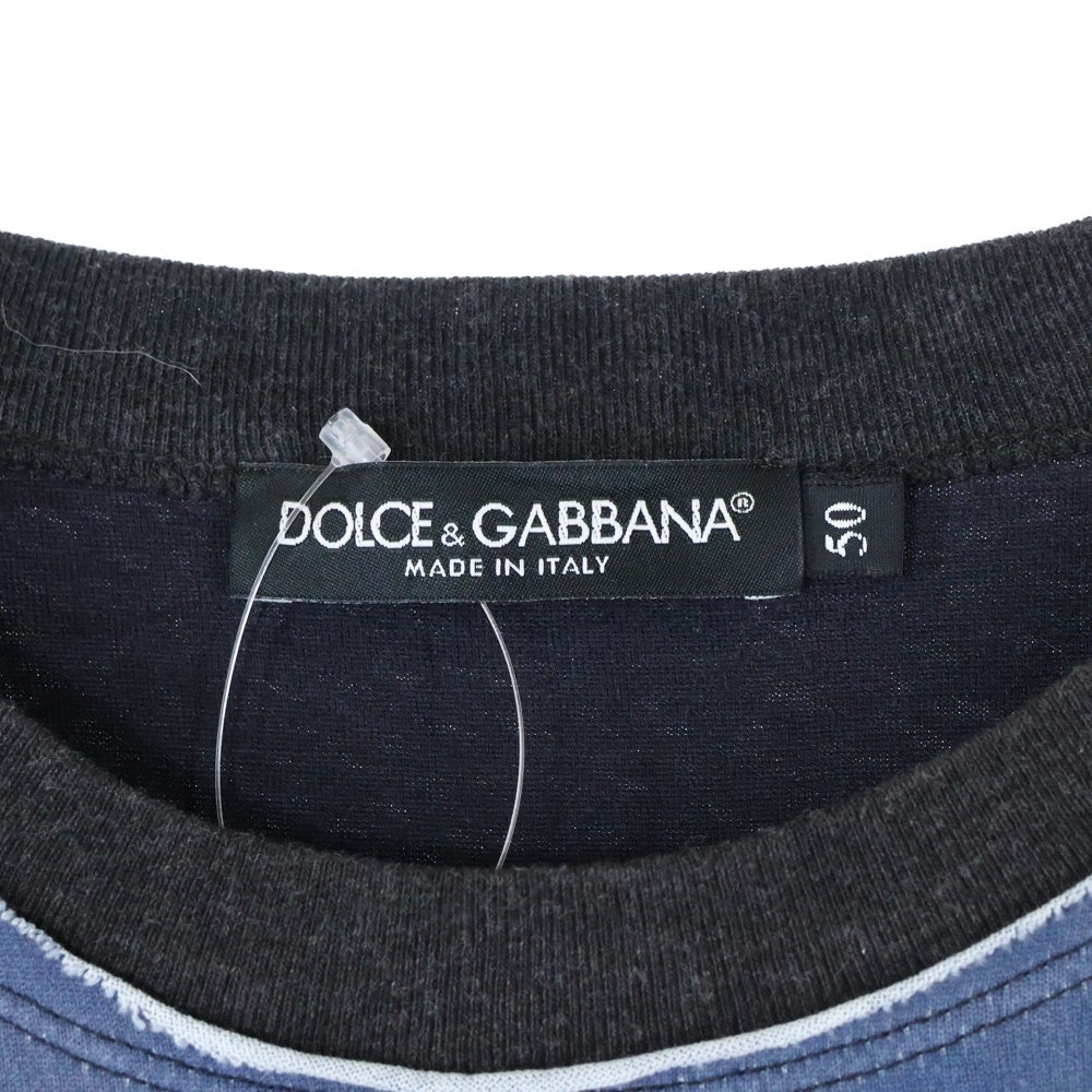 DOLCE & GABBANA(ドルチェアンドガッバーナ) PALEMO BLUES FESTIVAL 総柄半袖Tシャツ マルチ G8HC7T HP7DA