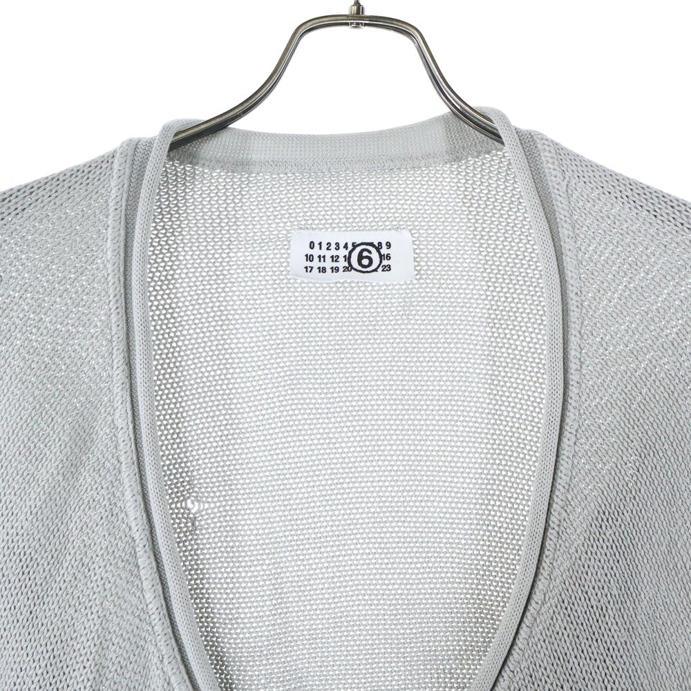 Maison Margiela 6(メゾンマルジェラ) ここのえ期 ニットカーディガン レディースニットセーター グレー