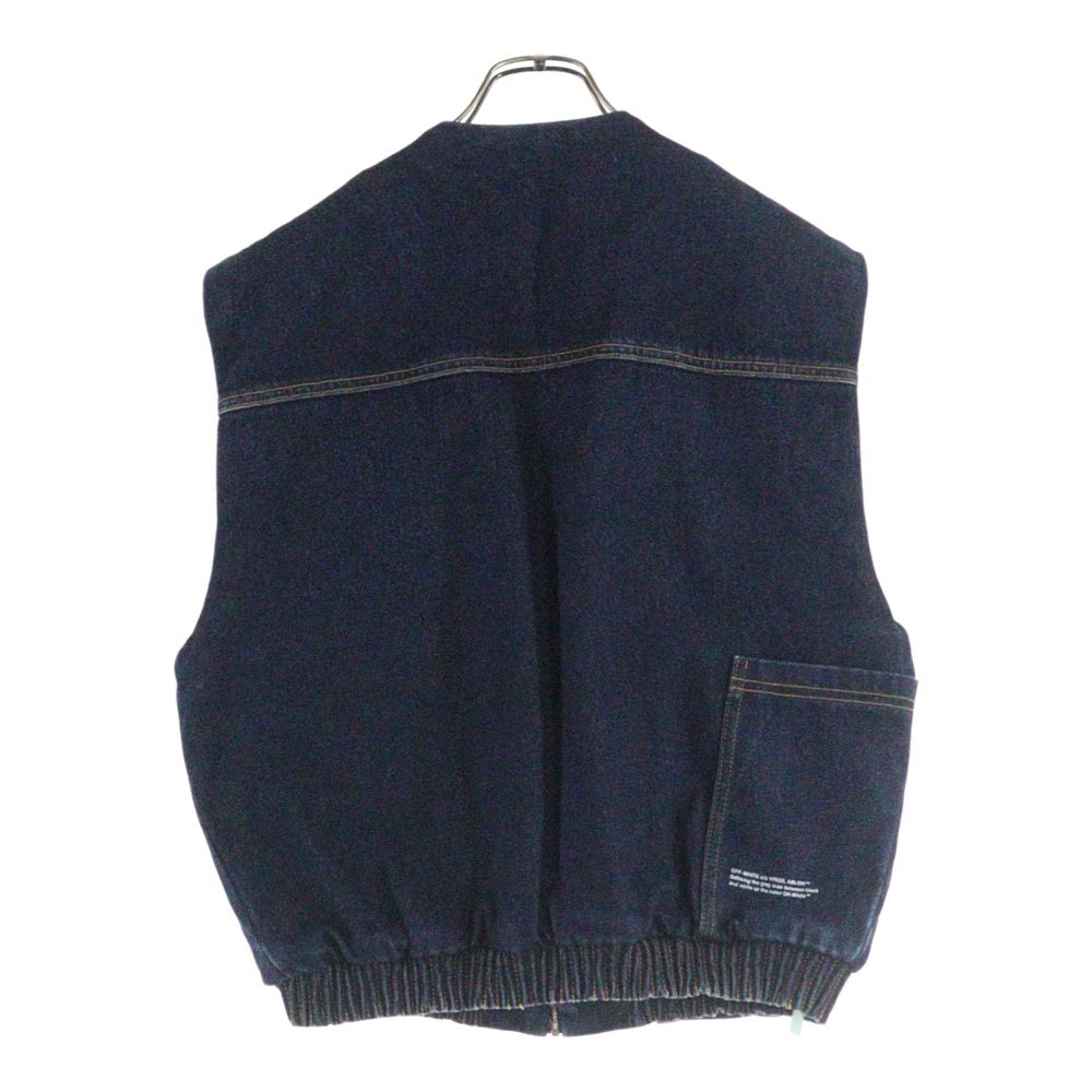 OFF-WHITE(オフホワイト) ZIP DENIM BEST ジップアップ デニムベスト インディゴ OMYE020S19C30001