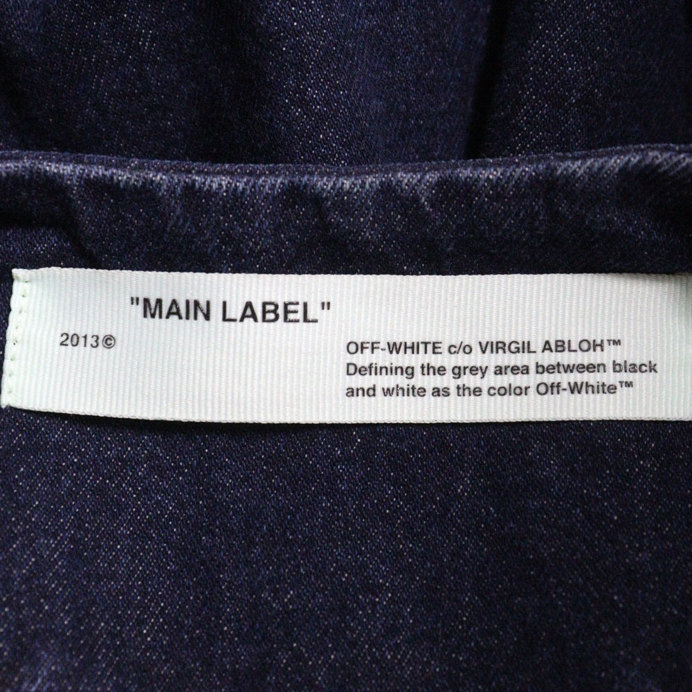 OFF-WHITE(オフホワイト) ZIP DENIM BEST ジップアップ デニムベスト インディゴ OMYE020S19C30001
