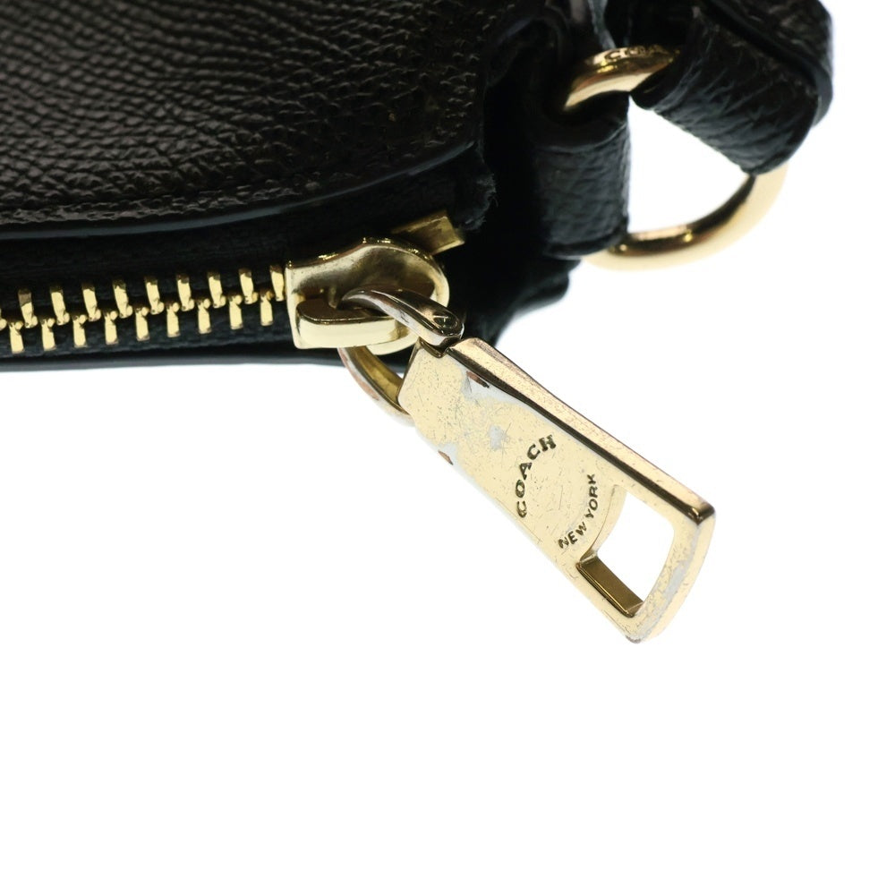 COACH(コーチ) GALLERY POUCH ギャラリーポーチ ショルダーバッグ ブラック