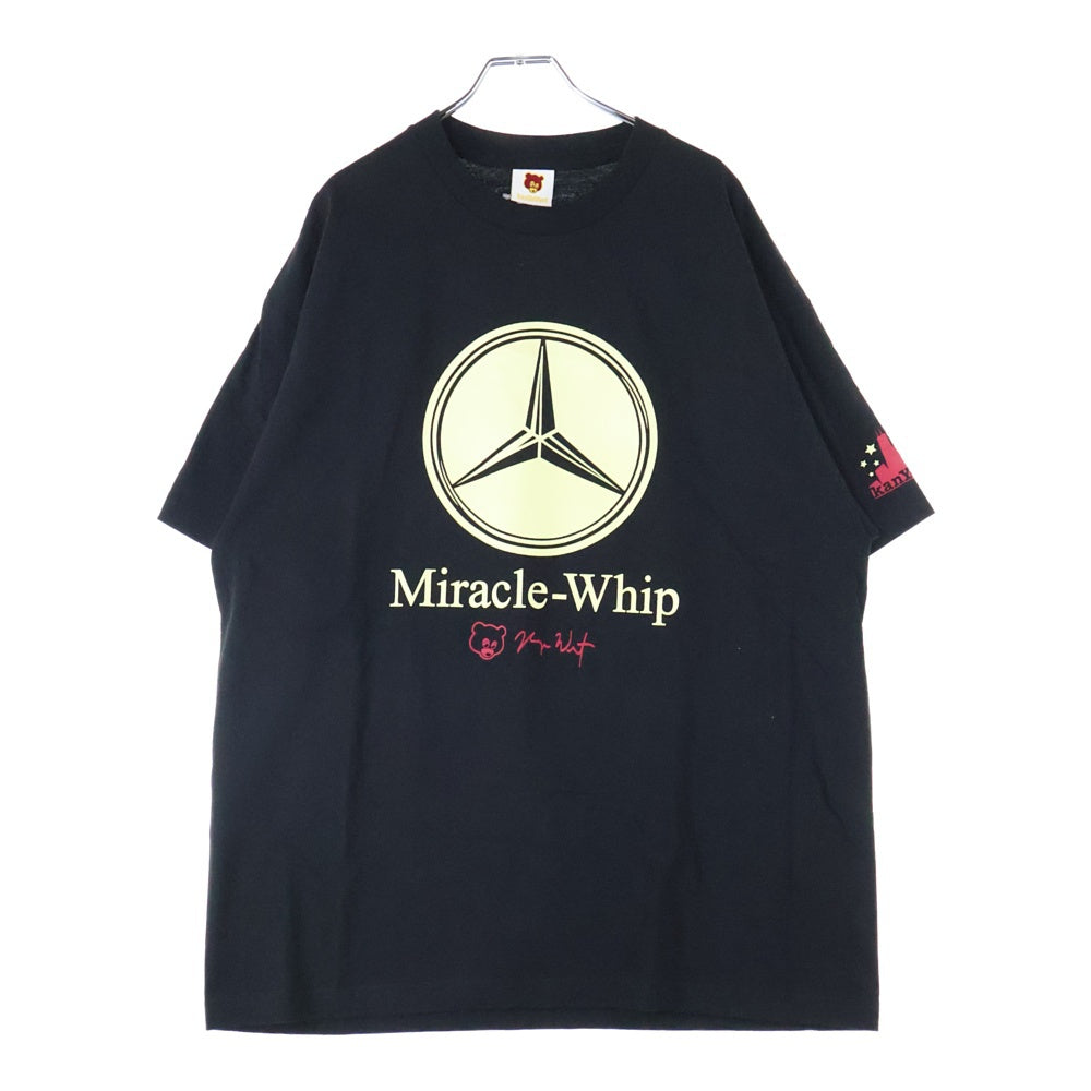 KANYE WEST(カニエウェスト) 2004 Miracle Whip Bent Tee ミラクルウィップ 半袖Tシャツ ブラック