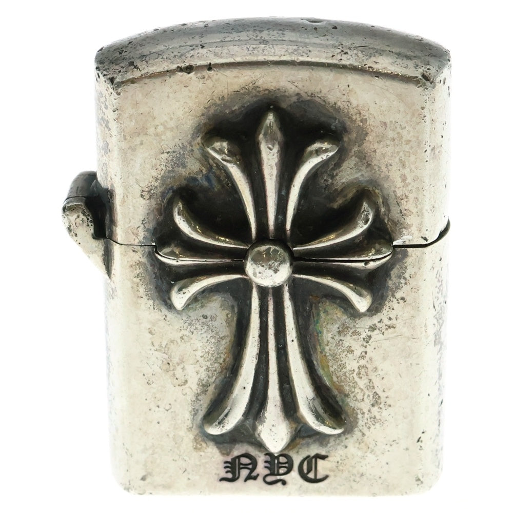 CHROME HEARTS(クロムハーツ) NYC ZIPPO LIGHTERZ-V1 V1スモール CHクロス ジッポライター シルバー BCA398