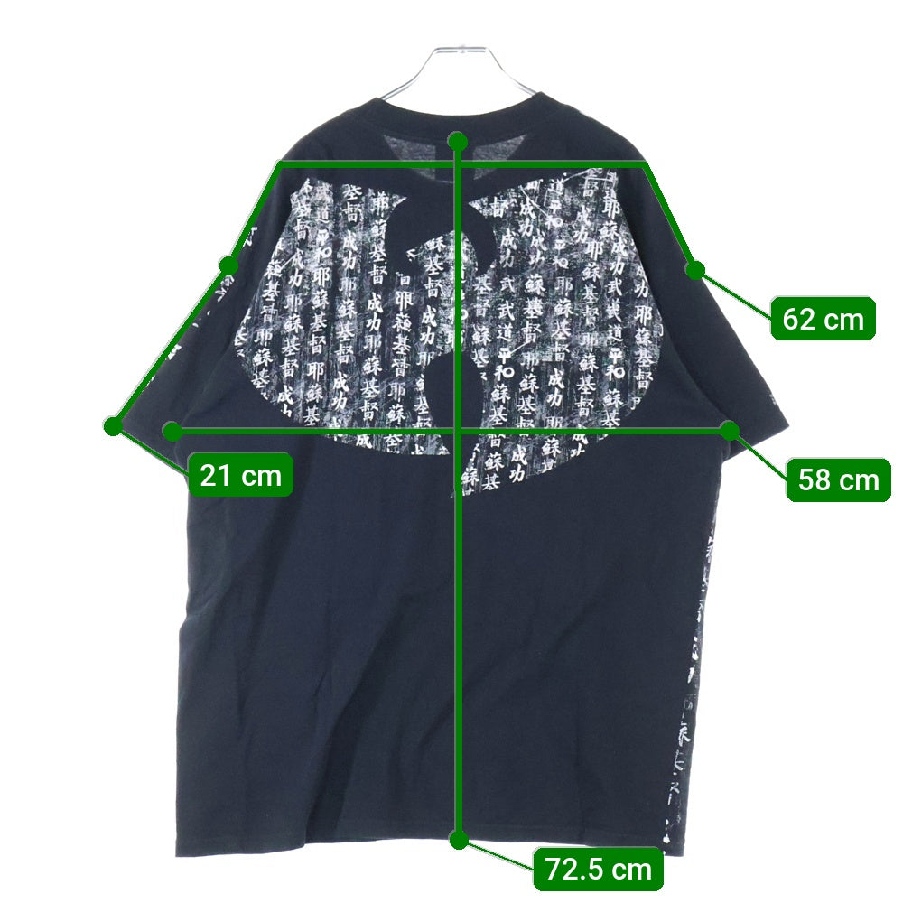 VINTAGE(ヴィンテージ) 00S Wu-Tang Clan Kanji T-Shirt ウータン クラン 漢字 半袖Tシャツ ブラック