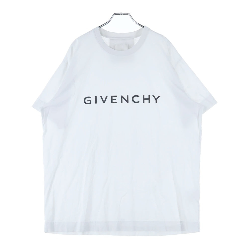 GIVENCHY(ジバンシィ) Logo Printed Crewneck T-Shirt ロゴプリントクルーネックTシャツ 半袖Tシャツ BM716N3YAC ホワイト