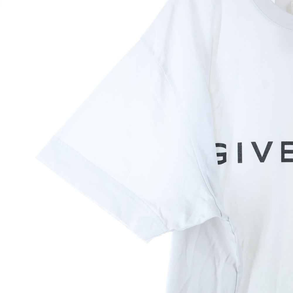 GIVENCHY(ジバンシィ) Logo Printed Crewneck T-Shirt ロゴプリントクルーネックTシャツ 半袖Tシャツ BM716N3YAC ホワイト