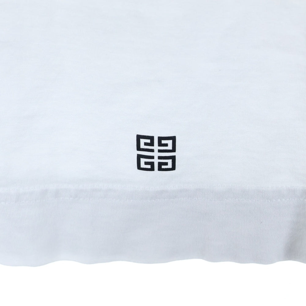 GIVENCHY(ジバンシィ) Logo Printed Crewneck T-Shirt ロゴプリントクルーネックTシャツ 半袖Tシャツ BM716N3YAC ホワイト