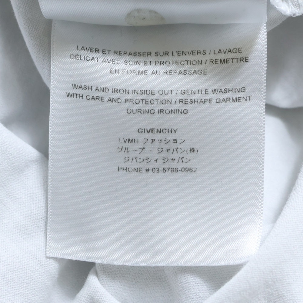GIVENCHY(ジバンシィ) Logo Printed Crewneck T-Shirt ロゴプリントクルーネックTシャツ 半袖Tシャツ BM716N3YAC ホワイト