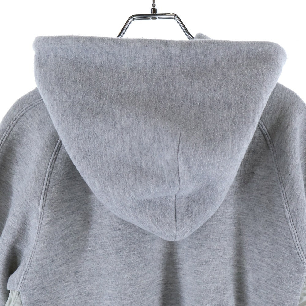 Sacai(サカイ) 22AW Sponge Sweat × Ma-1 Pull Over Hoodie スポンジスウェットプルオーバーフーディー SCM-044 グレー