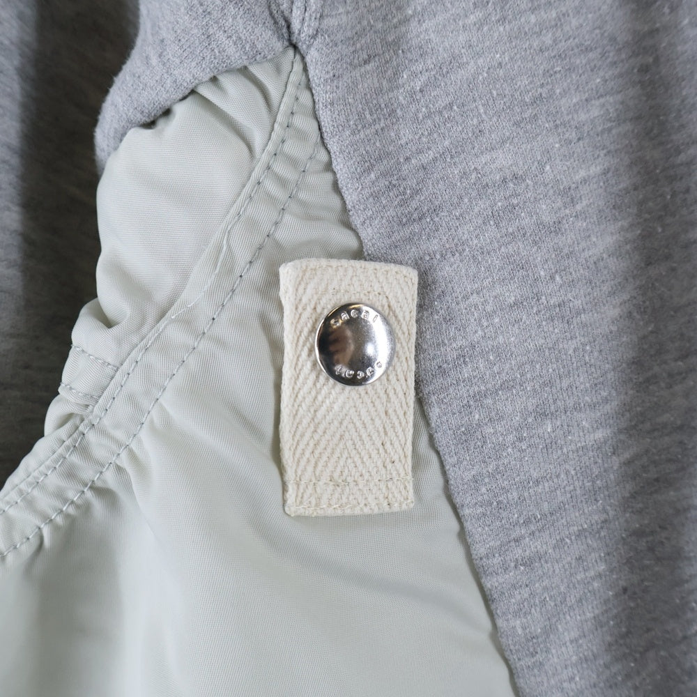 Sacai(サカイ) 22AW Sponge Sweat × Ma-1 Pull Over Hoodie スポンジスウェットプルオーバーフーディー SCM-044 グレー