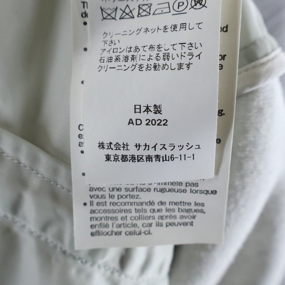 Sacai(サカイ) 22AW Sponge Sweat × Ma-1 Pull Over Hoodie スポンジスウェットプルオーバーフーディー SCM-044 グレー