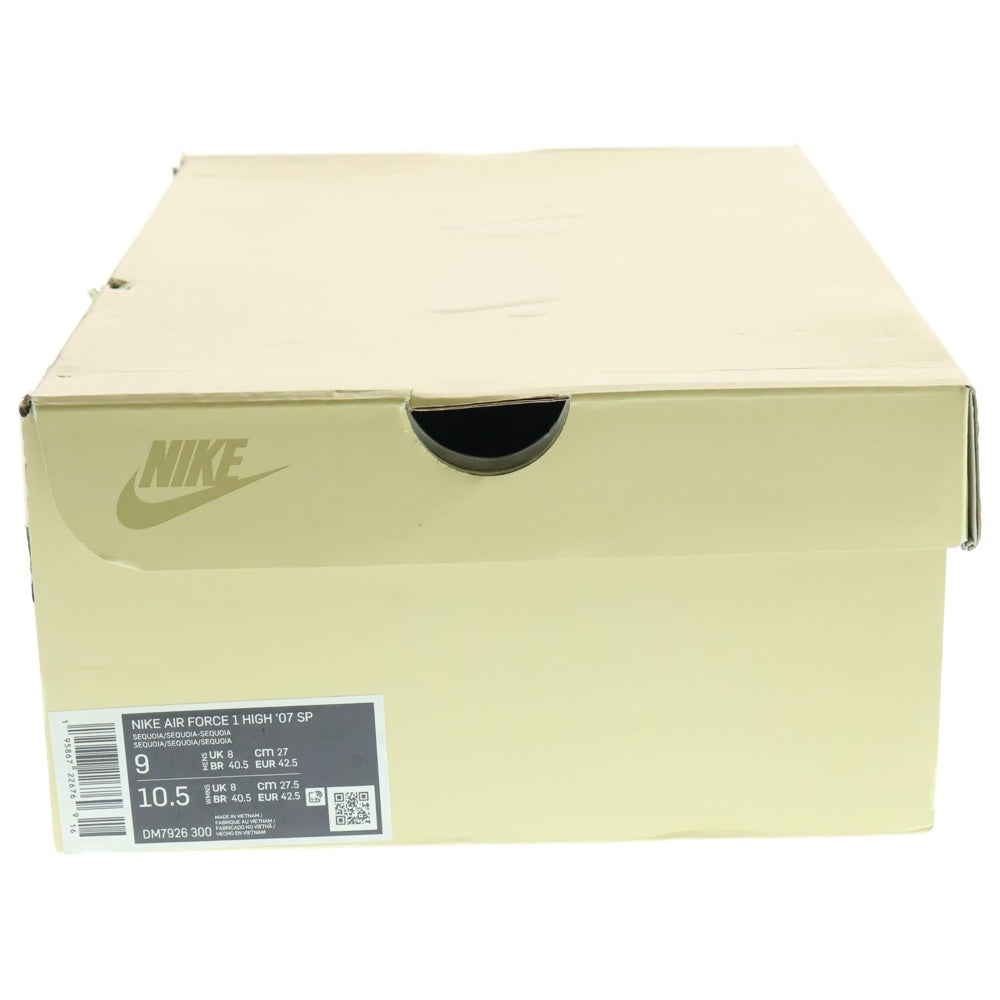 NIKE(ナイキ) ×Billie Eilish AIR FORCE1 HIGH '07 SP ビリーアイリッシュ エアフォース1 ハイカットスニーカー カーキ US9/27cm DM7926-300