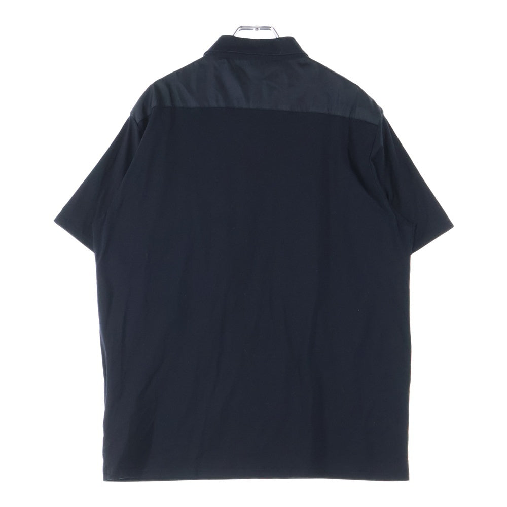PRADA(プラダ) Re-Nylon Polo Shirt リナイロン トライアングルロゴ 半袖ポロシャツ ブラック UJN703