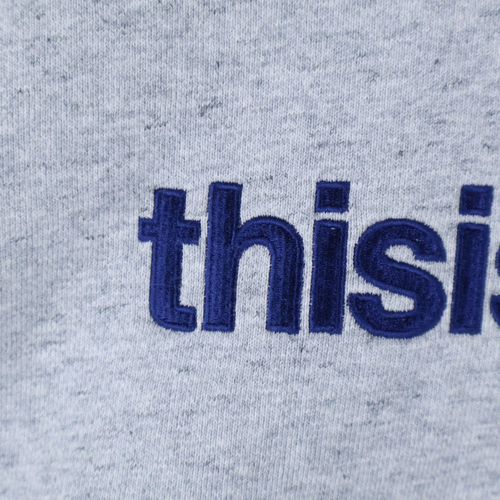 THISISNEVERTHAT(ディスイズネバーザット) T-LOGO CREWNECK ロゴ スウェットトレーナー グレー TN220TSWCW01